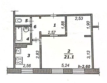 Продается 1-комн. квартира, 38 м²