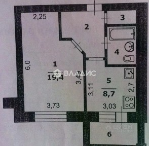 Продается 1-комн. квартира, 41,4 м²