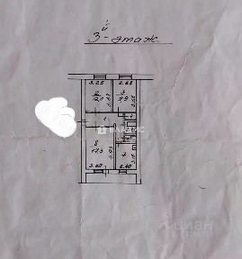 Продается 3-комн. квартира, 60 м²