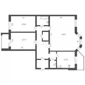 Продается 3-комн. квартира, 110,8 м²