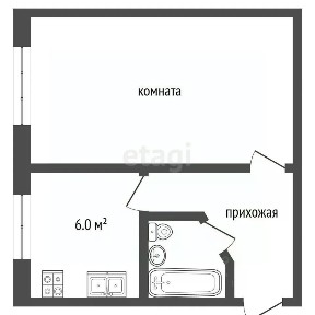 Продается 1-комн. квартира, 29 м²