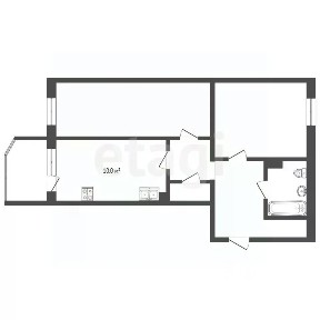 Продается 2-комн. квартира, 62,9 м²