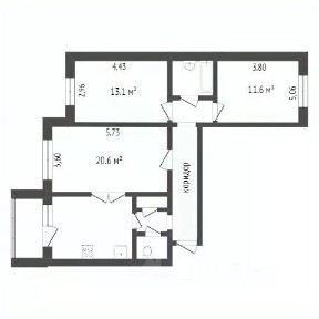 Продается 3-комн. квартира, 74,9 м²