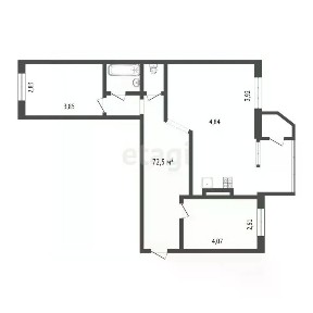 Продается 3-комн. квартира, 72,5 м²