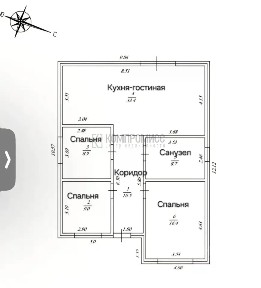 Продается 1-этажный дом, 90 м²