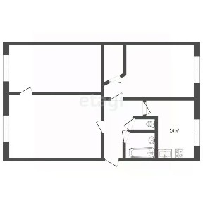 Продается 3-комн. квартира, 59 м²