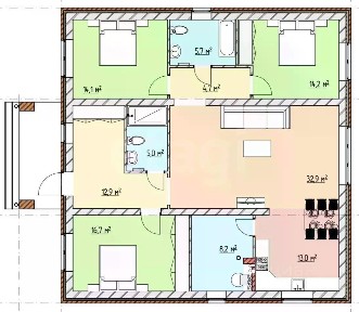 Продается 1-этажный дом, 131,3 м²