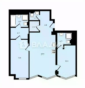 Продается 2-комн. квартира, 84,4 м²