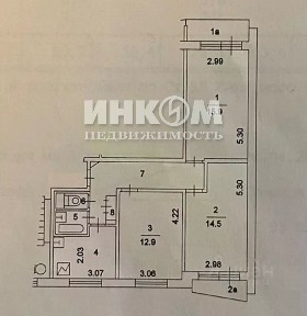 Продается 3-комн. квартира, 62,7 м²