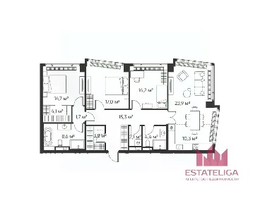 Продается 3-комн. квартира, 119 м²