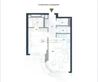 Продается 1-комн. квартира, 65 м²