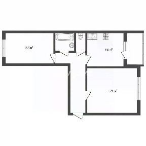 Продается 2-комн. квартира, 52,1 м²