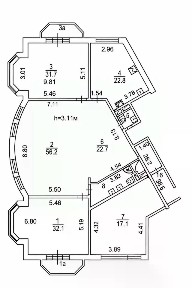 Продается 4-комн. квартира, 179,3 м²