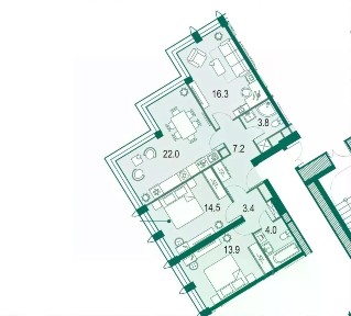 Продается 3-комн. квартира, 85,3 м²