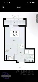 Продается студия, 22,4 м²