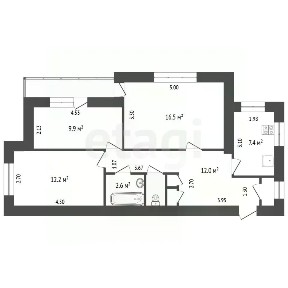 Продается 3-комн. квартира, 63,6 м²