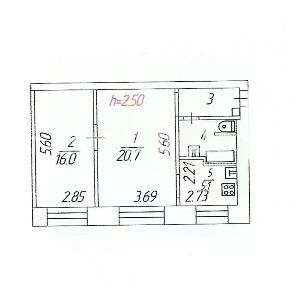 Продается 2-комн. квартира, 50 м²