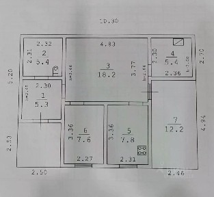 Продается 1-этажный дом, 65,7 м²