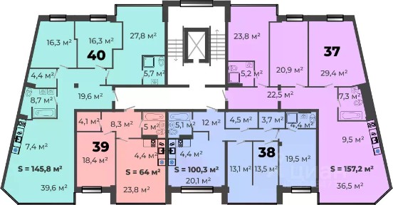 Продается 4-комн. квартира, 155,7 м²