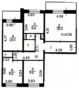 Продается 4-комн. квартира, 77,4 м²