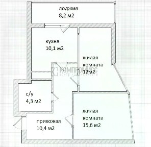 Продается 2-комн. квартира, 58 м²