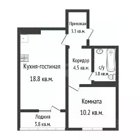 Продается 1-комн. квартира, 40,6 м²