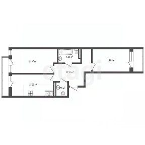 Продается 2-комн. квартира, 71,7 м²