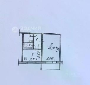 Продается 1-комн. квартира, 33,5 м²
