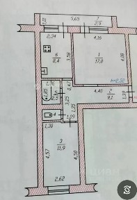 Продается 2-комн. квартира, 49,9 м²