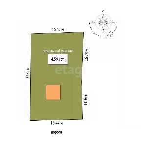Продается 2-этажный дом, 22,7 м²