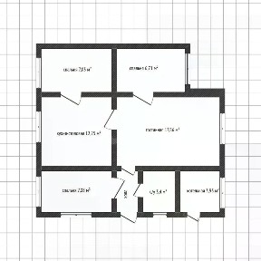 Продается 50% часть дома, 58,26 м²