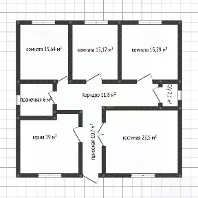 Продается 1-этажный дом, 125 м²