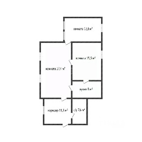 Продается 1-этажный дом, 87,4 м²