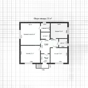 Продается 1-этажный дом, 101 м²