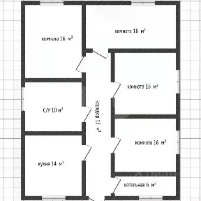 Продается 1-этажный дом, 101 м²