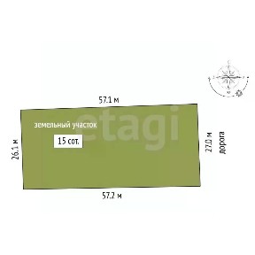 Продается участок, 15 сот.