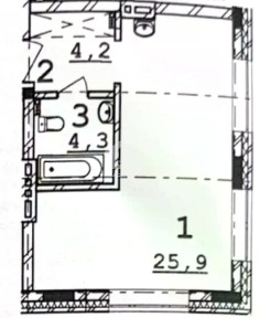 Продаются 1-комн. апартаменты, 34,9 м²