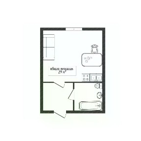 Продается 1-комн. квартира, 29 м²