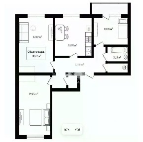 Продается 4-комн. квартира, 90 м²