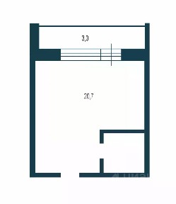 Продается студия, 24,7 м²