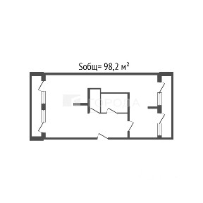 Продается квартира свободной планировки, 98,2 м²