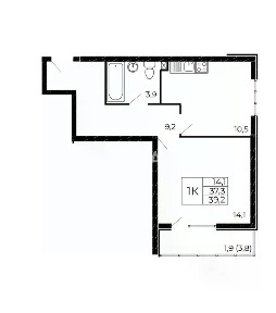 Продается 1-комн. квартира, 40 м²