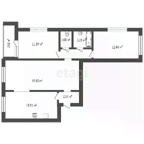Продается 3-комн. квартира, 70 м²
