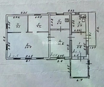 Продается 1-этажный дом, 125,1 м²