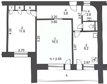 Продается 2-комн. квартира, 48,3 м²