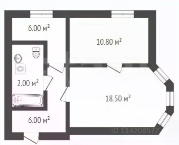 Продается 2-комн. квартира, 46,1 м²
