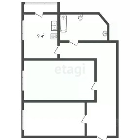Продается 2-комн. квартира, 58,7 м²