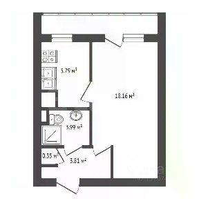 Продается 1-комн. квартира, 32,2 м²