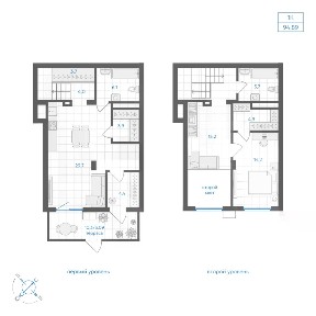 Продается 1-комн. квартира, 94,89 м²