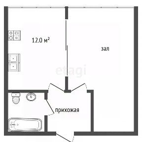 Продается 1-комн. квартира, 35,9 м²